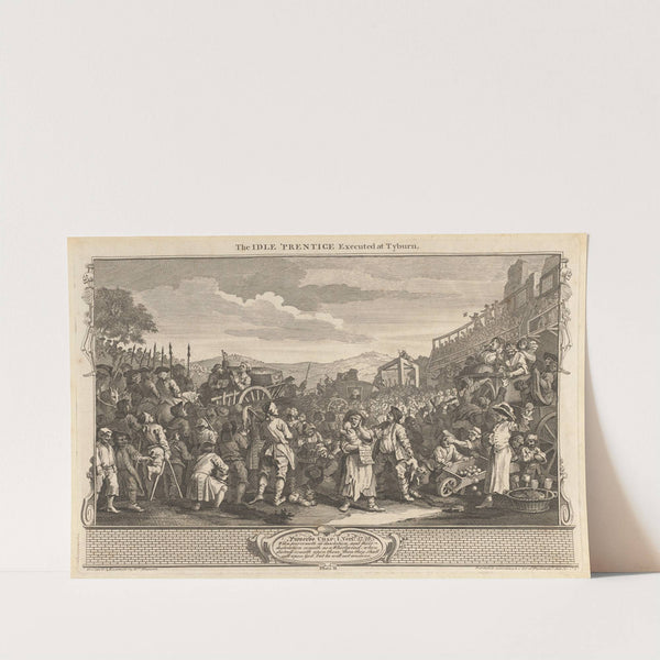 Plate 11, The Idle 'Prentice Executed at Tyburn by William Hogarth