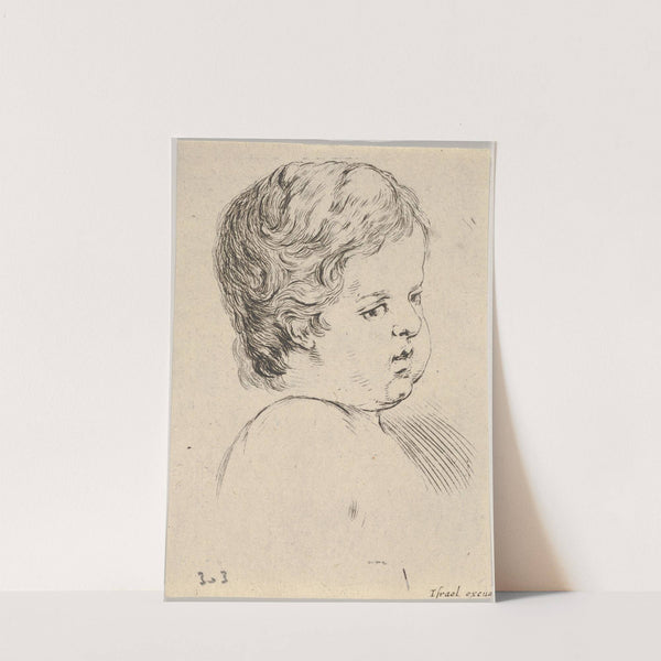 Plate 12; head of a child (1649) by Stefano Della Bella