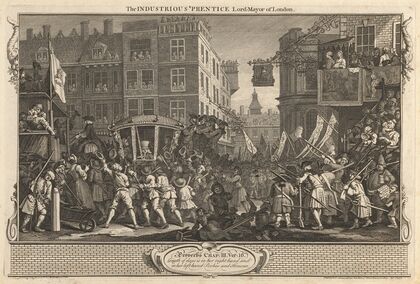 Plate 12, The Industrious ‘Prentice Lord Mayor of London