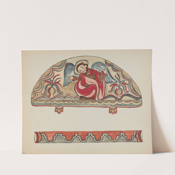 Plate 15 - The Creation (Lunette) - From Portfolio Spanish Colonial Designs of New Mexico by American 20th Century