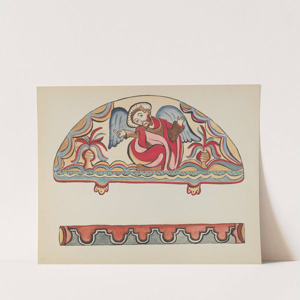 Plate 15 - The Creation (Lunette) - From Portfolio Spanish Colonial Designs of New Mexico by American 20th Century