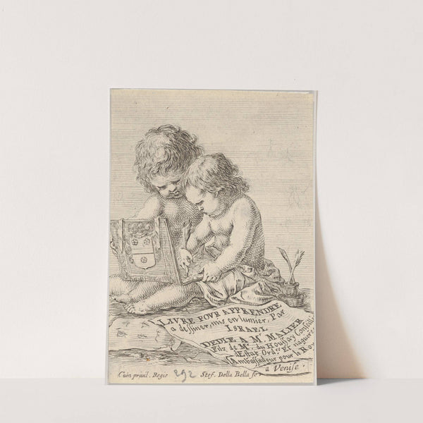 Plate 16; head of an old man in profile with a cloth tied around his head (1649) by Stefano Della Bella