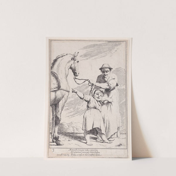 Plate 17; Marcolfa shows Cacasenno a horse (1705–1715) by Giuseppe Maria Crespi