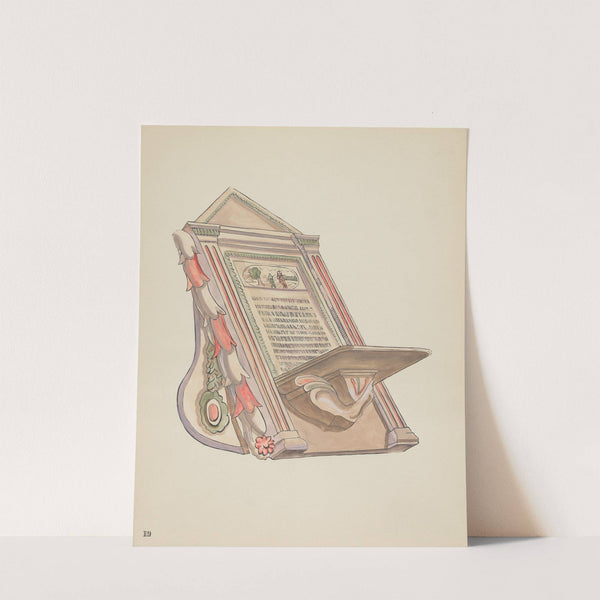 Plate 19 - Reading Stand - From Portfolio Spanish Colonial Designs of New Mexico by American 20th Century
