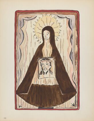 Plate 20 – Saint Veronica – From Portfolio Spanish Colonial Designs of New Mexico