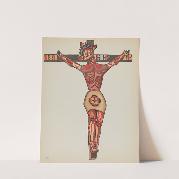 Plate 27 - Christ Crucified - From Portfolio Spanish Colonial Designs of New Mexico by American 20th Century