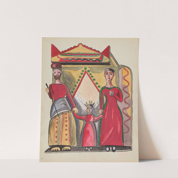 Plate 28 - The Holy Family - From Portfolio Spanish Colonial Designs of New Mexico by American 20th Century