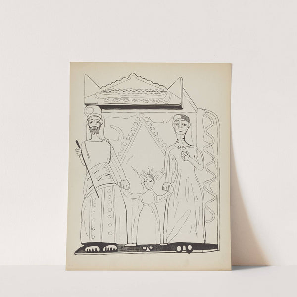 Plate 28 - The Holy Family - From Portfolio Spanish Colonial Designs of New Mexico by American 20th Century