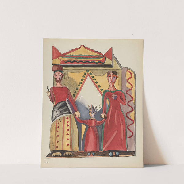 Plate 28 - The Holy Family - From Portfolio Spanish Colonial Designs of New Mexico by American 20th Century