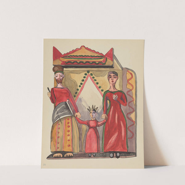 Plate 28 - The Holy Family - From Portfolio Spanish Colonial Designs of New Mexico by American 20th Century