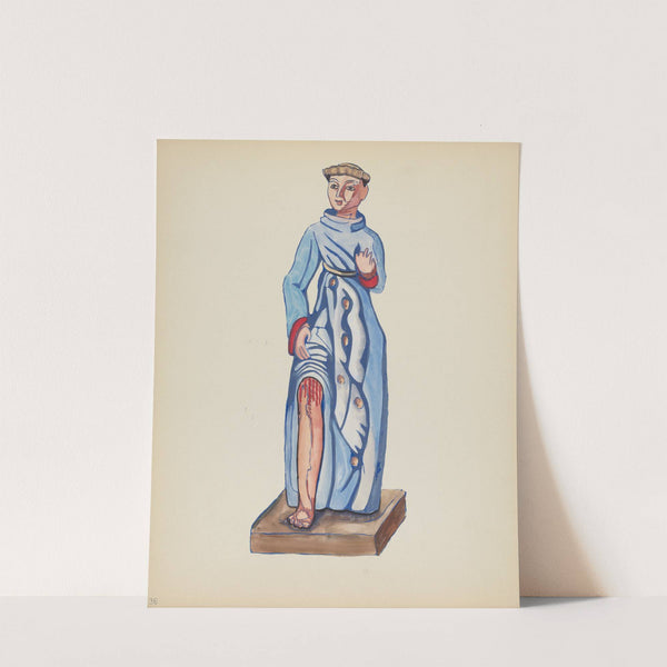 Plate 36 - Saint Roch - From Portfolio Spanish Colonial Designs of New Mexico by American 20th Century