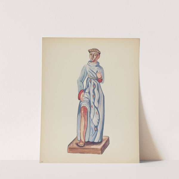 Plate 36 - Saint Roch - From Portfolio Spanish Colonial Designs of New Mexico by American 20th Century