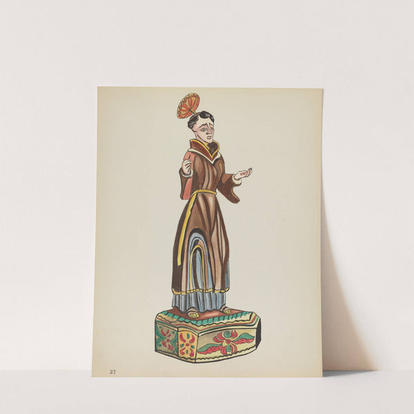 Plate 37 - Saint Anthony - From Portfolio Spanish Colonial Designs of New Mexico by American 20th Century
