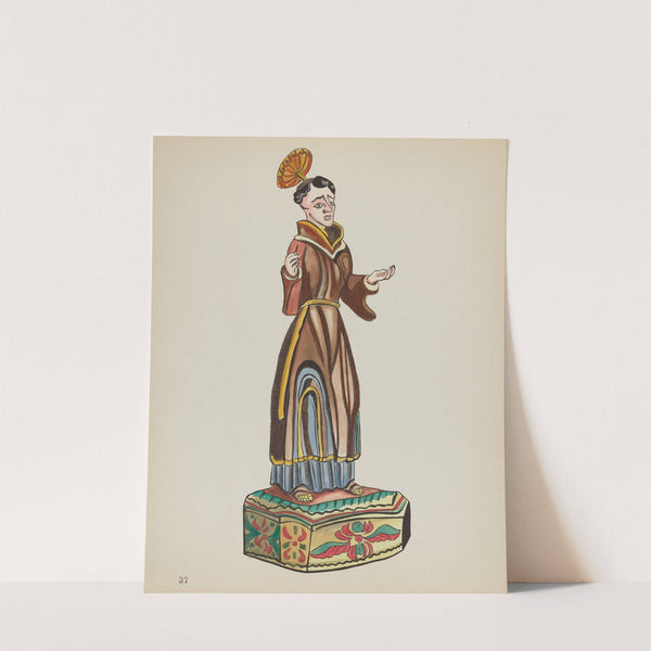 Plate 37 - Saint Anthony - From Portfolio Spanish Colonial Designs of New Mexico by American 20th Century