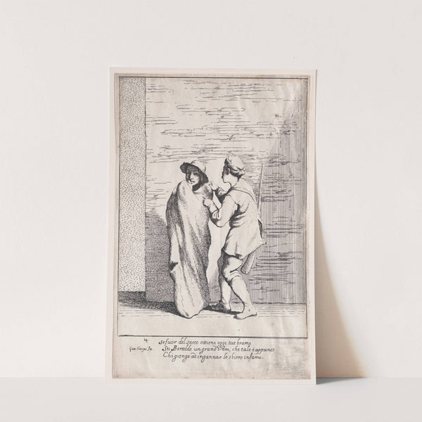 Plate 4; Bertoldo stuffed in a sack (1705–1715) by Giuseppe Maria Crespi