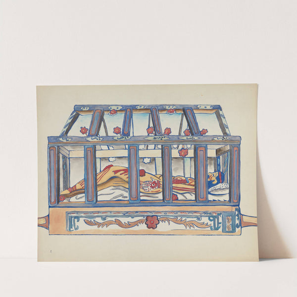 Plate 4 - Christ in the Sepulchre - From Portfolio Spanish Colonial Designs of New Mexico by American 20th Century