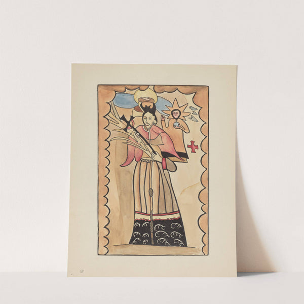 Plate 40 - St. John Nepomuk - From Portfolio Spanish Colonial Designs of New Mexico by American 20th Century