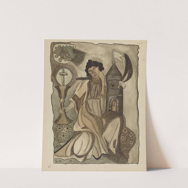Plate 41 - Santa Barbara - From Portfolio Spanish Colonial Designs of New Mexico by American 20th Century
