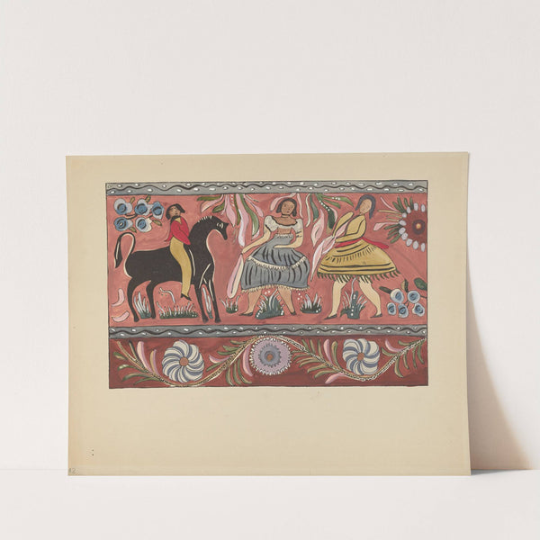 Plate 42 - Painted Chest Design - From Portfolio Spanish Colonial Designs of New Mexico by American 20th Century