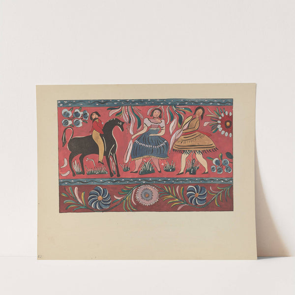 Plate 42 - Painted Chest Design - From Portfolio Spanish Colonial Designs of New Mexico by American 20th Century
