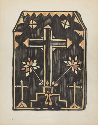 Plate 46 – Straw Applique Design – From Portfolio Spanish Colonial Designs of New Mexico