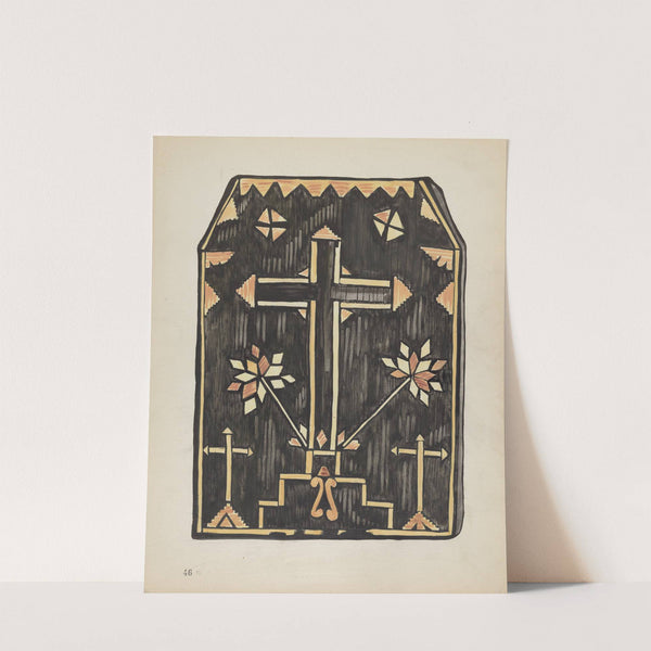 Plate 46 - Straw Applique Design - From Portfolio Spanish Colonial Designs of New Mexico by American 20th Century