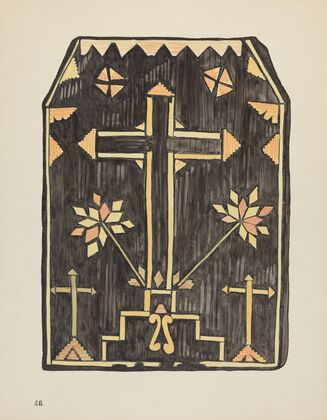 Plate 46 – Straw Applique Design – From Portfolio Spanish Colonial Designs of New Mexico