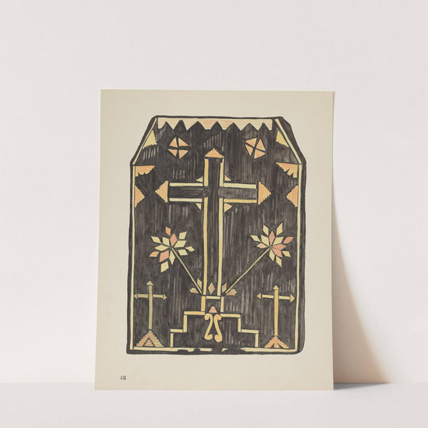 Plate 46 - Straw Applique Design - From Portfolio Spanish Colonial Designs of New Mexico by American 20th Century