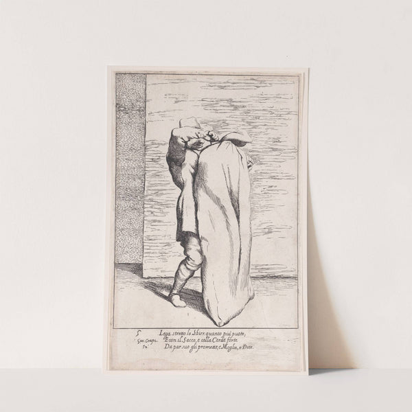 Plate 5; Bertoldo putting the jailor into the sack (1705–1715) by Giuseppe Maria Crespi