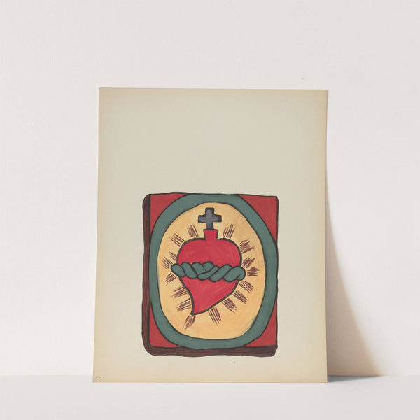 Plate 50 - Sacred Heart - From Portfolio Spanish Colonial Designs of New Mexico by American 20th Century