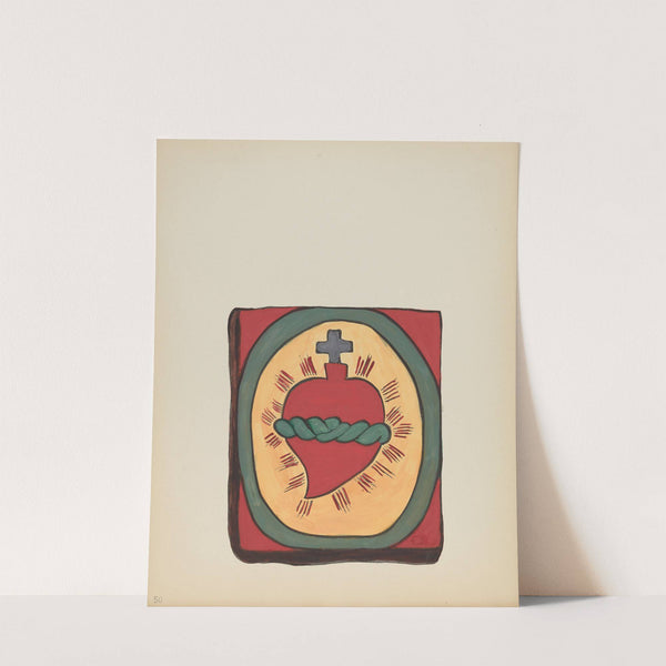 Plate 50 - Sacred Heart - From Portfolio Spanish Colonial Designs of New Mexico by American 20th Century