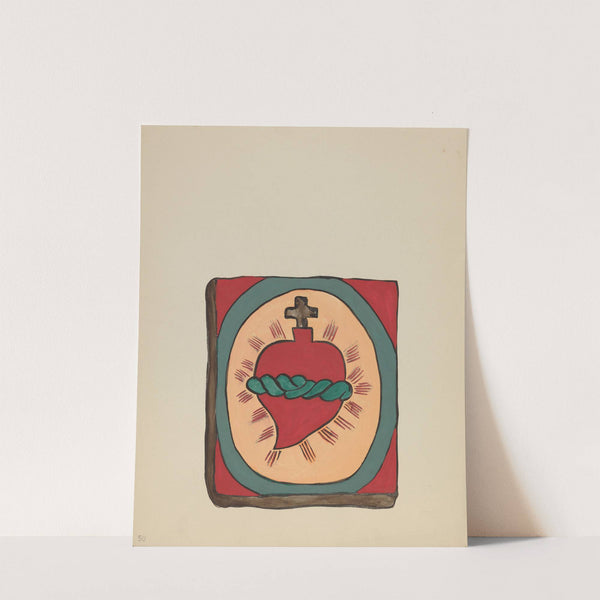 Plate 50 - Sacred Heart - From Portfolio Spanish Colonial Designs of New Mexico by American 20th Century
