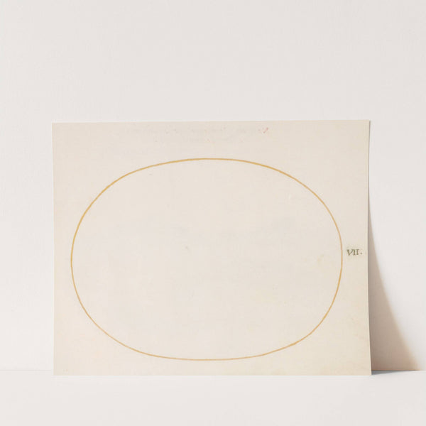 Plate 7; Empty Oval (1575-1590) by Joris Hoefnagel