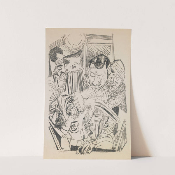 plate 9; The Patriotic Song (1919) by Max Beckmann