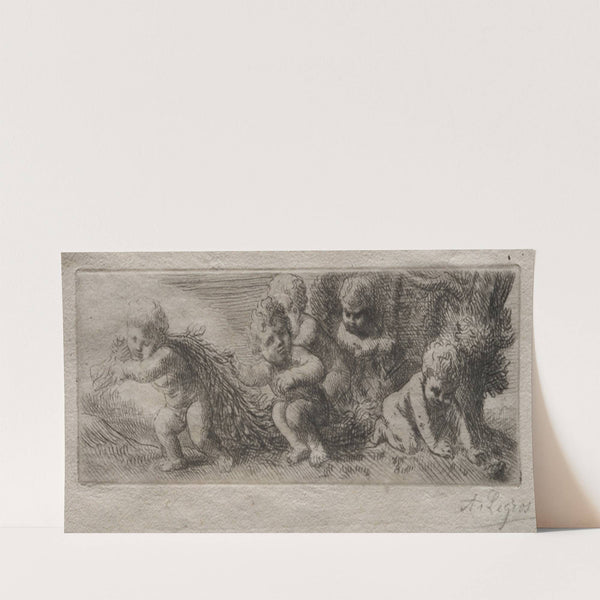 Plate for Top of Pin Box (c. 1857–1911) by Alphonse Legros