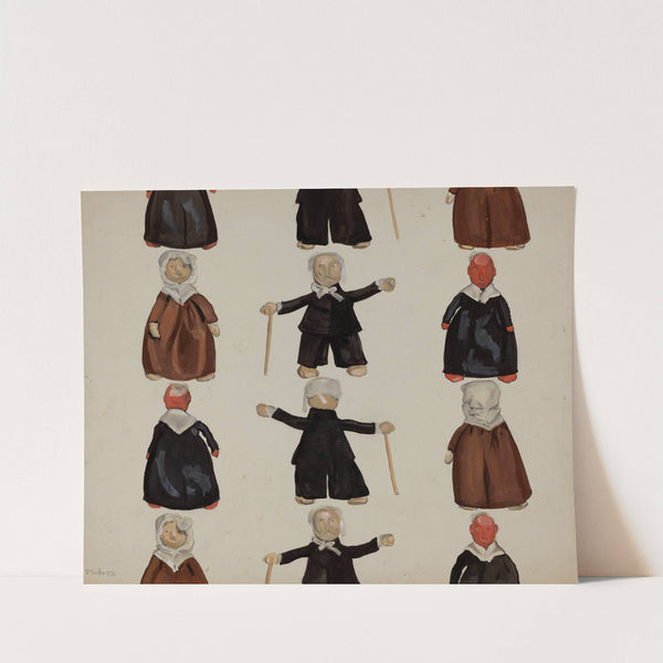 Plate of Dolls by Jane Iverson