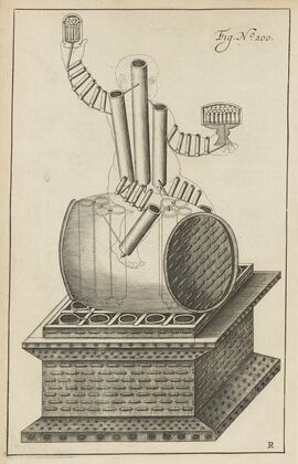 Plate R: Pyrotechnic set piece of Bacchus (interior)