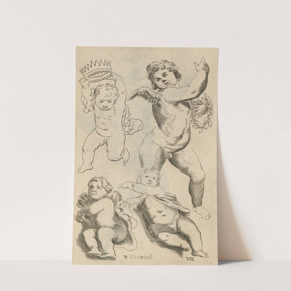 Plate VII: Artist study of babies and cherub by William Salmon