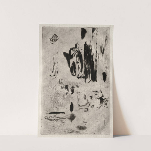 Plate with Sketches (c. 1855) by Jean-François Millet