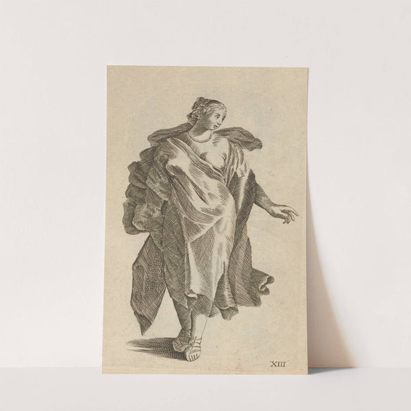 Plate XIII: Artist study of partially nude woman by William Salmon