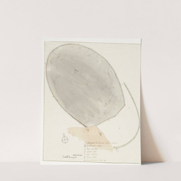 Plattegrond met afmetingen van oude stad Manduria by Willem Carel Dierkens