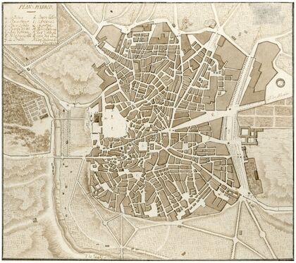 Plattegrond van Madrid