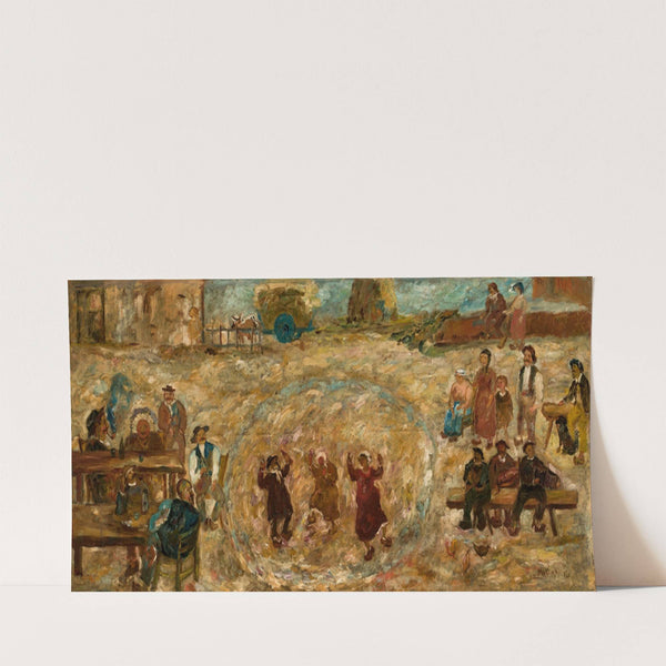 Play in a village (1920) by Tadeusz Makowski