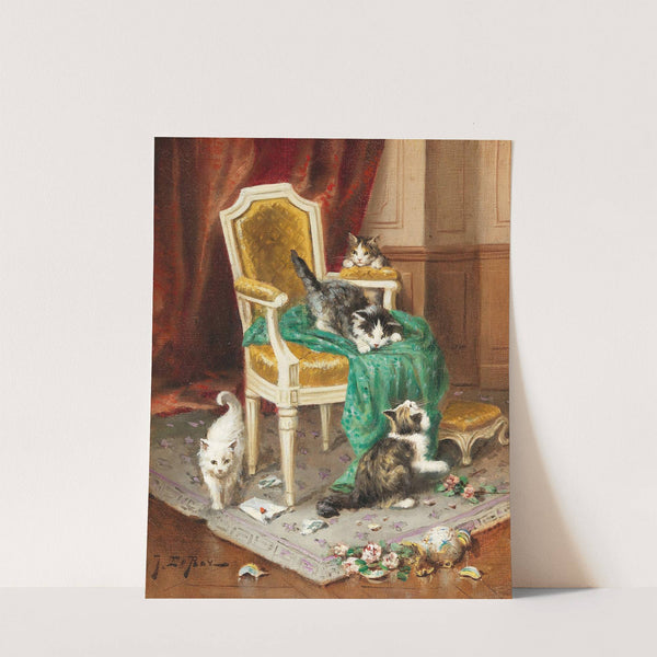 Playful Cats by Jules Leroy