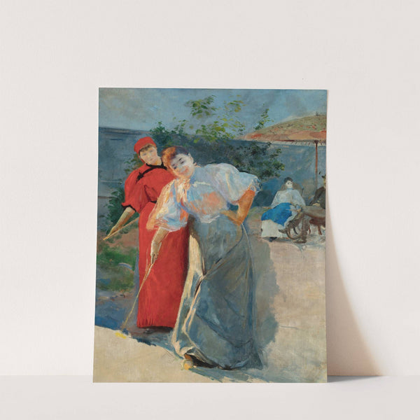 Playing croquet by Leon Wyczółkowski