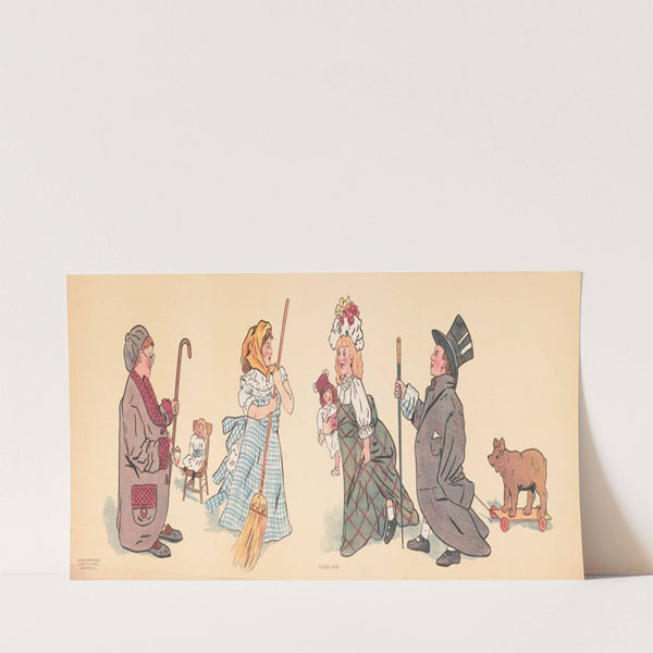 Playing house (1908) by George Markendorff