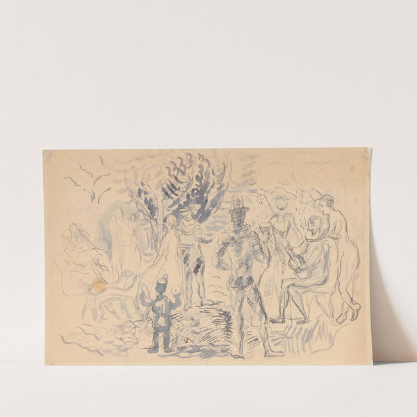 Playing in a park by Zygmunt Waliszewski