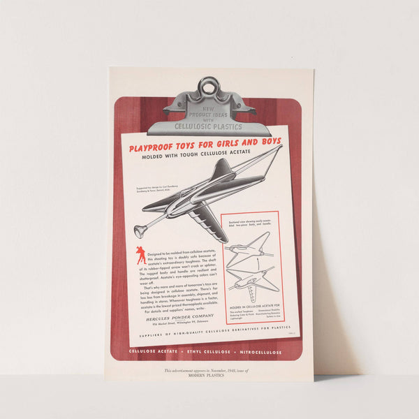 Playproof Toys for Girls and Boys Molded with Tough Cellulose Acetate by Hercules Incorporated