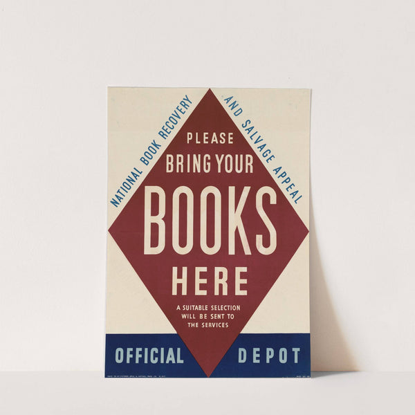 Please Bring Your Books Here - National Book Recovery and Salvage Appeal Official Depot by Anonymous