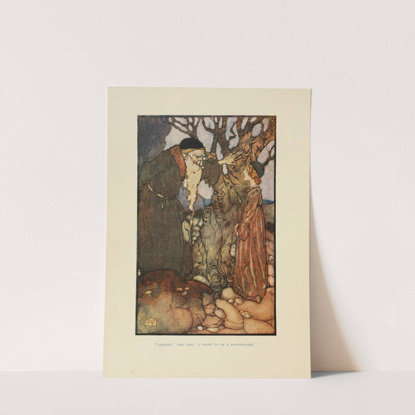 ‘Please, she said, I want to be a nightingale’ (1910) by Edmund Dulac